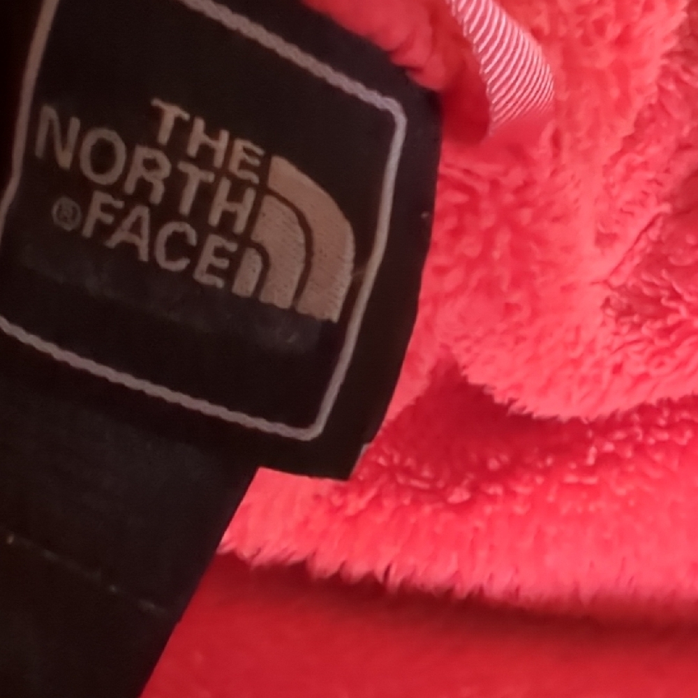 The North Face Kids Coral and Gray Fleece Jacket - Picture 4 of 5